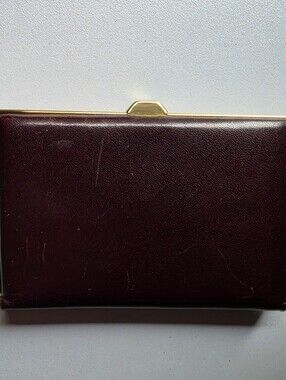 Vintage Jordan Marsh Leather Wallet Brown Quiet Luxury Bifold Old Money